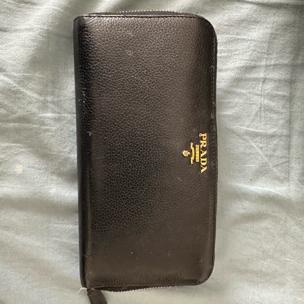 Prada Saffiano Black Wallet